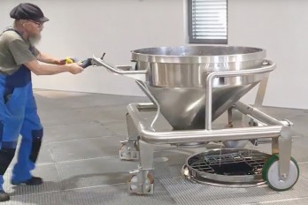 Cuve viticole mobile équipée d’une roue électrique ez Wheel® Série 300F