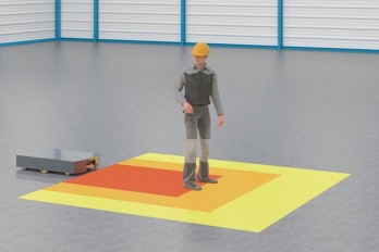 Safety motion control prohibits actions without stopping the mobile robot