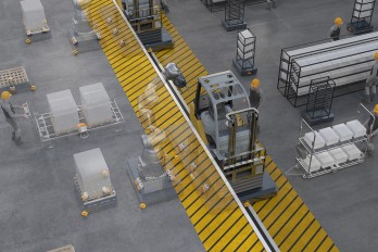 The safety wheel drives can automate all production flows